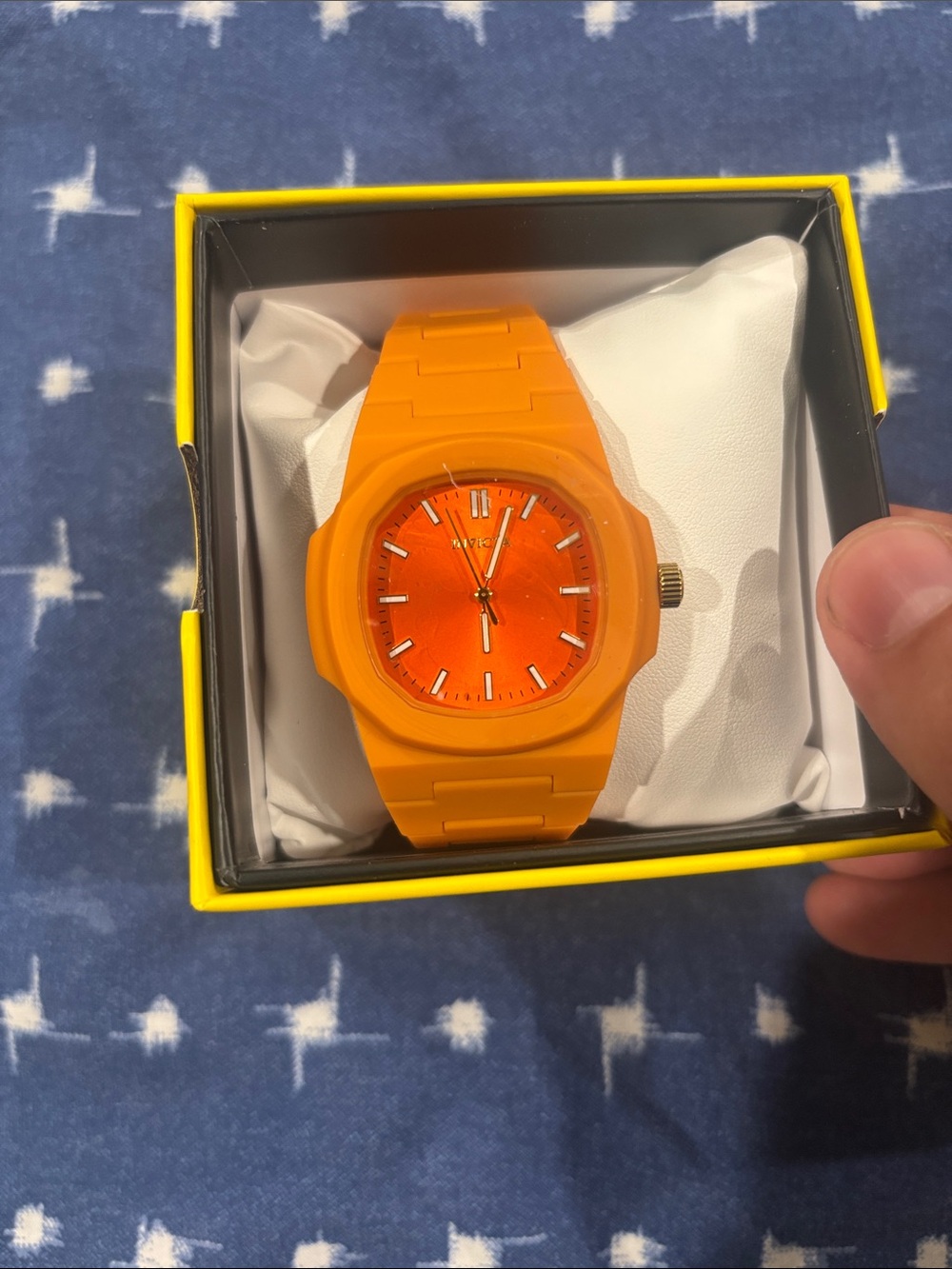 Invicta Orange Silicone Men's Watch with Bright Orange Dial